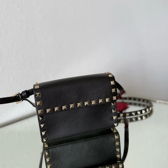 NWT VALENTINO GARAVANI Rockstud leather shoulder bag - Picture 8 of 13